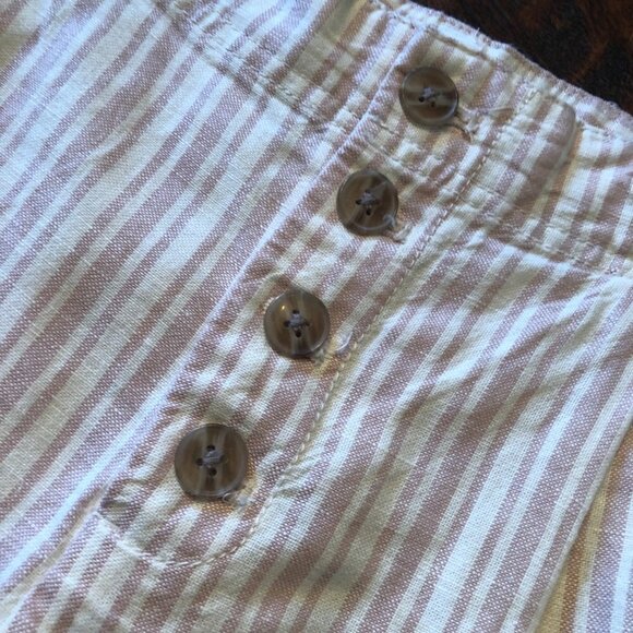 Gap Linen/Cotton Stripe Shorts 10P NWT - Picture 6 of 10